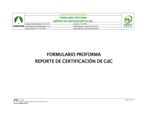 Reporte de certificación CdC 2015 - Editora e Imprenta Maval Ltda.