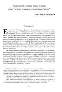 “Perspectivas teóricas de los análisis sobre cadenas de producción internacionales