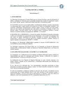 Valoraci&oacute;n de tierras agr&iacute;colas.