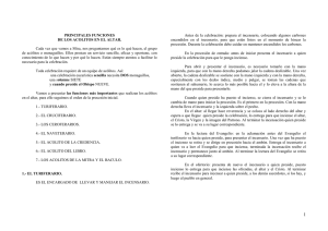 Funciones de los Ac&oacute;litos en la Misa Cat&oacute;lica