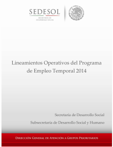 LINEAMIENTOS OPERATIVOS DEL PROGRAMA DE EMPLEO TEMPORAL (1)