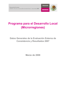 Programa para el Desarrollo Local (Microrregiones)