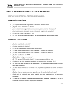 ANEXO IV: INSTRUMENTOS DE RECOLECCIÓN DE INFORMACIÓN.