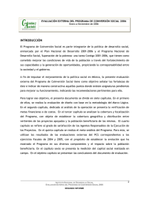 EVALUACIÓN EXTERNA DEL PROGRAMA DE COINVERSIÓN SOCIAL 2006