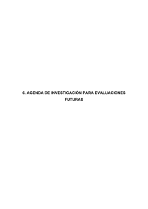 Agenda de Investigaciones Futuras