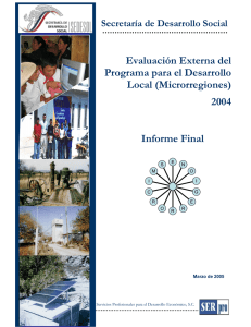 Evaluación Externa del Programa para el Desarrollo Local (Microrregiones) 2004