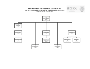 SECRETARIA DE DESARROLLO SOCIAL  U.A. 611.­ DIRECCIÓN GENERAL DE ANÁLISIS Y PROSPECTIVA  VIGENCIA: 16 DE JULIO DE 2012 
