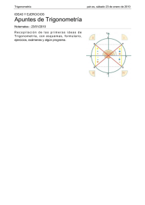 Apuntes de Trigonometría