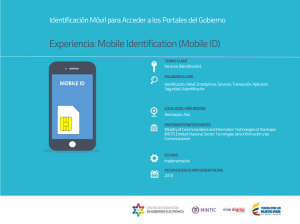 Experiencia: Mobile Identification (Mobile ID)
