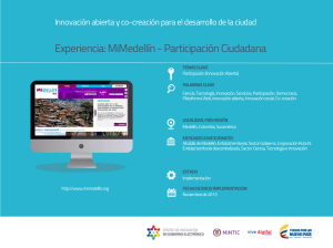 Experiencia: MiMedellín - Participación Ciudadana