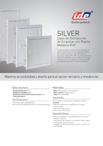 Silver - cajas de distribuciÃ³n de empotrar (PDF)