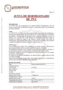 JUNTA DE HORMIGONADO DE PVC (PDF)