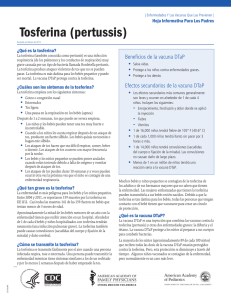 Pertussis Fact Sheet Spanish