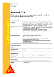 SikaLastic -1K Mortero cementoso, monocomponente, reforzado con fibras para impermeabilizaciones flexibles