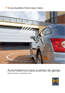 Automatismos para puertas de garaje (PDF)