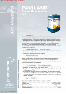 Paviland Resina Base Acuosa A-6 (PDF)