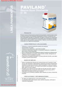 Paviland Resina Base Disolvente D-20 (PDF)