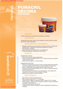 Pumacril Decora Satinado (PDF)