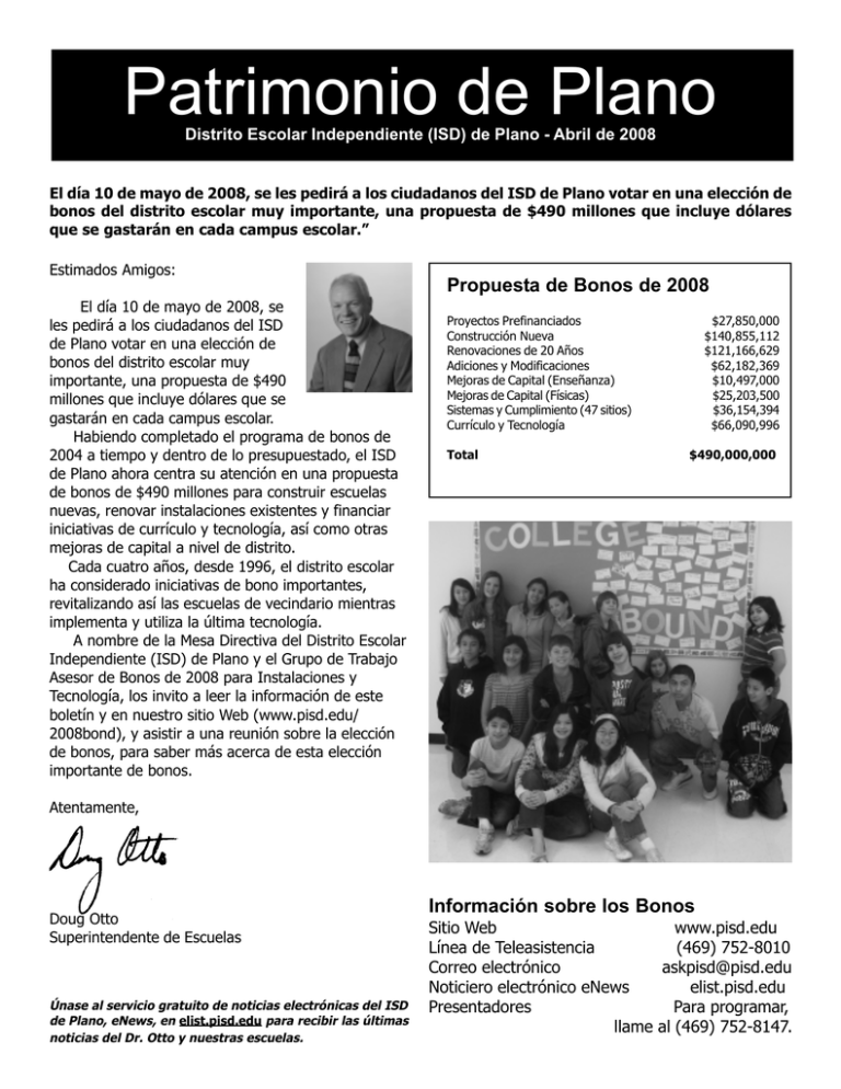 Patrimonio De Plano Bolet N