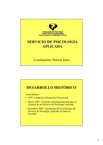 Servicio de Psicolog a Aplicada - Universidad del Pa s Vasco