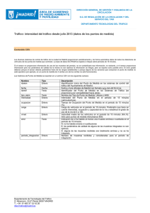 Estructura y contenido del fichero csv PDF, 18 Kbytes