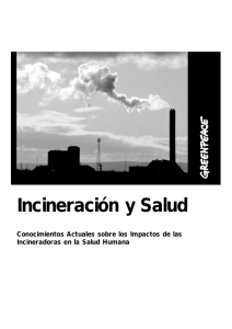 Incineración y Salud Humana. Estado del conocimiento de los impactos de los incineradores de residuos en la salud humana