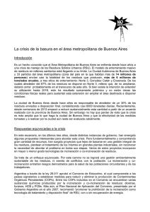 Documento: “La crisis de la basura en el área metropolitana de Buenos Aires”. Abril 2013. Coalición Ciudadana Anti-incineración