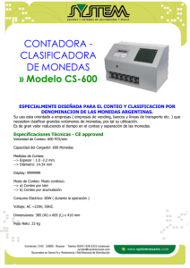 CONTADORA - CLASIFICADORA DE MONEDAS