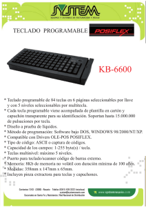 KB-6600 TECLADO PROGRAMABLE