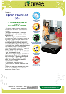 Epson PowerLite S6+ Proyector