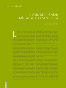 ChavindeHuantar Mas alla de la sentencia 2014 15