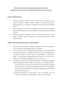 Reglamento Premio Javier Pérez de Cuéllar 2015