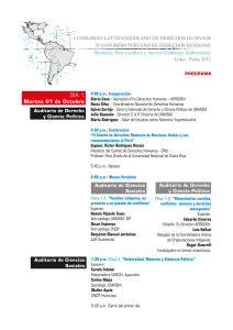 PROGRAMA CONGRESO DERECHOS HUMANOS