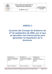 Anexo 3 - Acuerdo del Consejo de Gobierno (Instrucciones para garantizar la impartici n de la docencia)