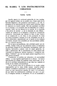 El Rabel y los instrumentos chilenos (Revista Musical Chilena, Vol. 190 Nª 48)