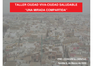 Taller Ciudad Viva - Ciudad Saludable. "Una mirada compartida"