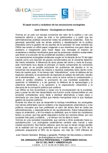 Texto de Juan Clavero Salvador, Biólogo y geógrafo, Profesor de Secundaria y miembro de Ecologistas en Acción-Cádiz