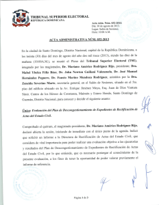 los treinta (30) días del mes de agosto del año... Tribunal Superior Electoral (TSE),