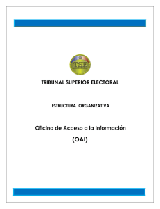 (OAI) TRIBUNAL SUPERIOR ELECTORAL Oficina de Acceso a la Información