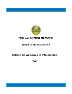 Oficina de Acceso a la Información (OAI) TRIBUNAL SUPERIOR ELECTORAL