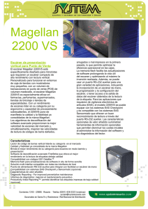 Magellan 2200 VS Escáner de presentación vertical para Punto de Venta