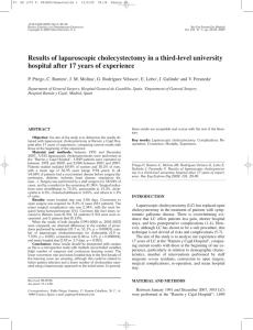 Results of laparoscopic cholecystectomy in a third-level university