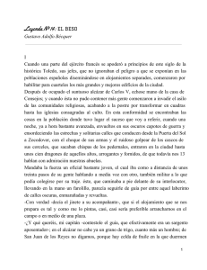 Leyenda Nº 14- El beso- Gustavo Adolfo Bécquer