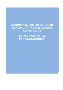Lengua y Literatura - Criterios de evaluación de ESO y Bachillerato