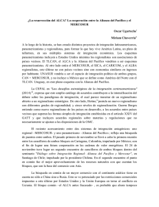 La resurección del ALCA.La cooperación entre la Alianza del Pacífico y el MERCOSUR.pdf