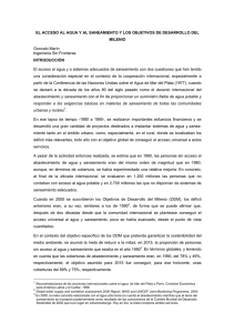 1 abril acceso agua potable mejora saneamiento