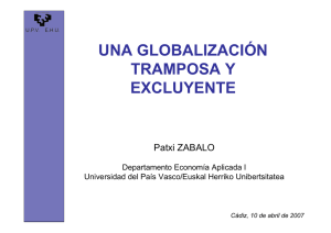 Patxi Zabalo. Globalizacion