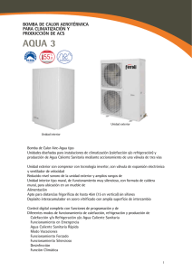 Bomba de calor aerotÃ©rmica Aqua3 (PDF)