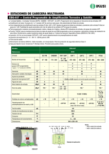 Centrales programables de amplificaciÃ³n terrestre y satÃ©lite - CBG (PDF)