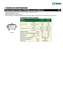 Acopladores direccionales 5-2.150 MHz - CIS (PDF)